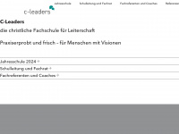 c-leaders.ch Webseite Vorschau