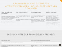 crownlife.ch Webseite Vorschau