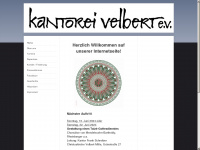 kantorei-velbert.de Webseite Vorschau