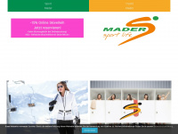 sport-mader.at Webseite Vorschau