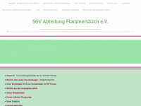 sgv-flammersbach.de Webseite Vorschau