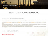 trattoria-fororomano.de Webseite Vorschau