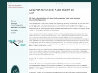 medicuba.ch Webseite Vorschau