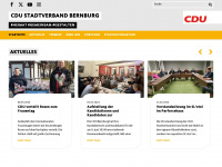 cdu-bernburg.de Webseite Vorschau