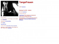 tangofrauen.de Webseite Vorschau