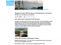 mitsegeln-kroatien.org Webseite Vorschau