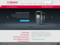 sam-antriebstechnik.de Webseite Vorschau