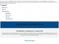 metallbau-thies.de Webseite Vorschau