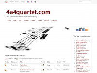4a4quartet.com Webseite Vorschau