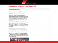 dgb-chor-hannover.de Webseite Vorschau