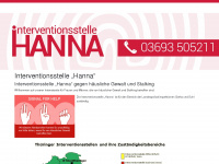interventionsstelle-hanna.de Webseite Vorschau