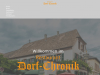 restaurant-dorfchronik.de Webseite Vorschau