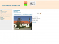holunderhof-wiedemann.de Webseite Vorschau