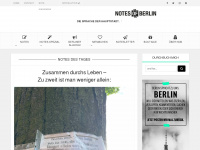 notesofberlin.com Webseite Vorschau