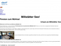 pension-muehlrad.at Webseite Vorschau