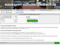 autoexport-mönchengladbach.de Webseite Vorschau