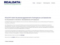 realdata-steuerberatung.de Webseite Vorschau