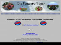 pampersflieger.de Webseite Vorschau