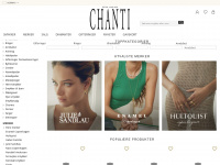 chanti.no Webseite Vorschau