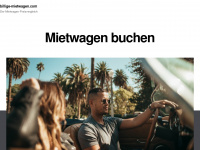 billige-mietwagen.com Webseite Vorschau