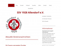 ssvallendorf.de Webseite Vorschau
