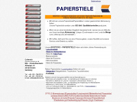 papierstiele.de Webseite Vorschau