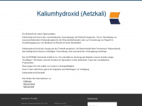 kaliumhydroxid.com Webseite Vorschau