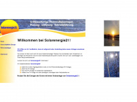 solarenergie21.de Webseite Vorschau