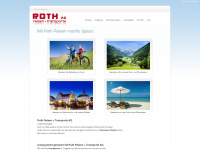 roth-reisen.ch Webseite Vorschau