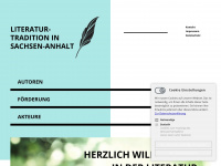 literaturtradition-sachsen-anhalt.de Webseite Vorschau