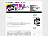 rostockerclubfestival.wordpress.com Webseite Vorschau