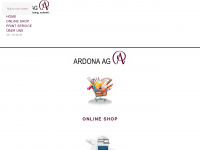 ardona.ch Webseite Vorschau