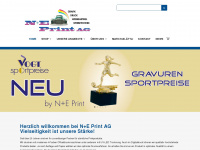 ne-print.ch Webseite Vorschau