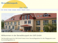 benediktuspark-am-stift.de Webseite Vorschau