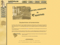zaubertricks.com Webseite Vorschau