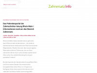 zahnersatzinfo.de Webseite Vorschau