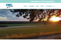 uwg-worpswede.de Webseite Vorschau