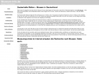 museums-info.de Webseite Vorschau