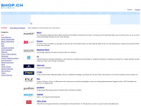 shop.ch Webseite Vorschau