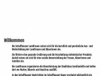 landfrauen-sh.ch Webseite Vorschau