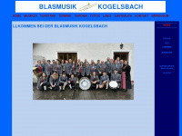 blasmusik-kogelsbach.at Webseite Vorschau