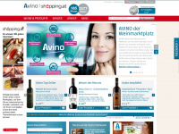 avino.at Webseite Vorschau