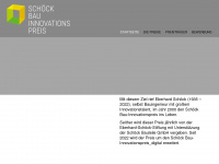 schoeck-bau-innovationspreis.de Webseite Vorschau
