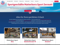 matterhornsport.ch Webseite Vorschau