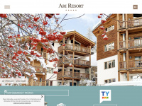 ari-resort.ch Webseite Vorschau