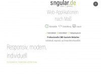 singular.de Webseite Vorschau