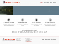 sioux-tours.de Webseite Vorschau