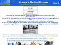 electric-bikes.com Webseite Vorschau