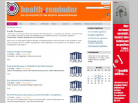 healthreminder.de Webseite Vorschau