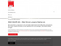 maxhauri.ch Webseite Vorschau
